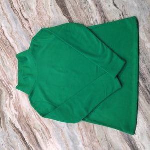 Dudley Stephens Park Slope Turtleneck Sweater in Kelly Green Terry Fleece sz L *